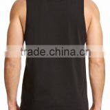 Daijun OEM New Design Black 100% Cotton Custom Logo Printed Men Singlet thumbnail-3