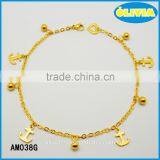 Olivia Jewelry Hot New Body Jewelry Stainless Steel 18k Gold Anklet For Girls thumbnail-1