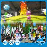 Theme Park Merry go Round Ride Mini Kids Christmas LED Decorative Carousel Ride thumbnail-3