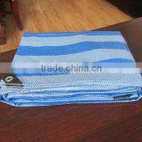 Blue/White Stripe Waterproof Plastic Tarpaulin Sheet