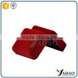 Small Velvet Ring Boxes Red Color Velvet Box for Ring Packaging thumbnail-4