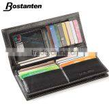 Business Men Genuine Leather Money Clip Long Wallet and Clutch Bag thumbnail-3