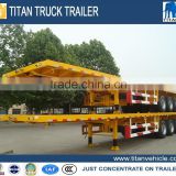 China factory 40 feet container semi trailer with tandem or tri-axle