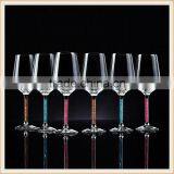 Wholesale Crystal Wine Glass With Purple Diamond Stem thumbnail-2