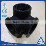 Black Color Malleable Iron 3/4" 3d Tee Pipe Fittings With High Quality
