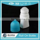 2014 NEW mold 50ml empty refillable plastic roll on bottle for cosmetic deodorant container packaging