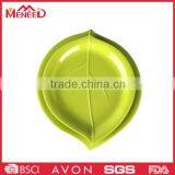 Baby Safety OEM & ODM Welcomed Free Sample Solid Color Wholesale Leaf Shape Plate thumbnail-1