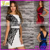 2015 Sexy Women's Summer Bandage Bodycon Lace Evening Party Cocktail Short Mini Dress