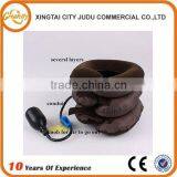 High Quality Safety Neck Support Brace Medical Flocked PVC Inflatable Neck Brace Collar Folding Air Cervical Traction Device thumbnail-1