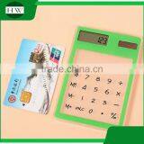 Promotion Clear Eco Portable Plastic Mini Ultrathin Square Pocket Solar Scientific Touch Screen Counter Calculator thumbnail-4