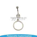 Cheap Unique Cute Sublimation Hypoallergenic Nickel Free Pregnancy Dangle Hanging Belly Button Rings thumbnail-2