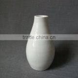 Japanese Stlye Elegant Pure White Stoneware Bud Vase thumbnail-2