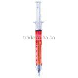 New Arrival Plastic Syring Ball Pen With Cloured Liquid thumbnail-1