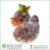 Lovely Design Ceramic Duck Shaped Coin Bank for Sales thumbnail-4
