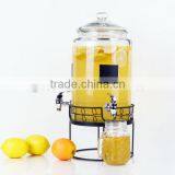 2015 New Design High Quality Glass Beverage Dispenser With Two Taps thumbnail-1