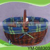Low Cost Wicker Picnic Basket Lining,Fabric Lined Baskets thumbnail-1