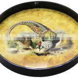Lacquer MDF Serving Tray With Art Print thumbnail-3