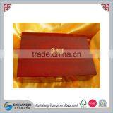 China Wooden Boxes Factory Manufacturing Handcrafted Glossy Mahogany Wooden Jewelry Box Wooden Artist Wedding Box thumbnail-1