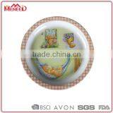 No- Glass Food Safety Plaid Printed Baby Bear Custom Printed Plates thumbnail-1