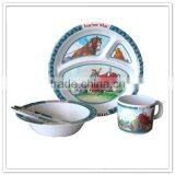 BPA Free Popular Custom Printing Kids Melamine Dinnerware Set thumbnail-4