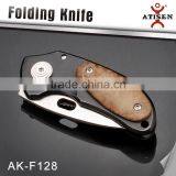 Top Quality Pocket Knife 3Cr13 Blade Wood Handle Camping Folding Knife thumbnail-2