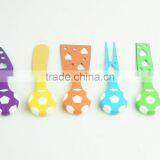 42198 5 Pieces Set Cheese Knives Steel Stainless Cheese Slicer Cheese Cutter thumbnail-3