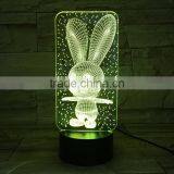 UCHOME Acrylic 7 Colorful 3D Illusion Night Light Bluetooth Speaker 3D Night Light thumbnail-4