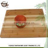 Direct Square Kitchen Organic Vegetable and Fruit Bamboo Cutting Board Wholesale thumbnail-1