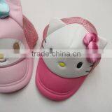 Hello Kitty Trucker Baby Hat Mesh Cap With Ears For Children thumbnail-3