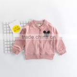 Baby girls spring leisure zipper jacket/jacket for kids