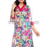 Designer Jute Silk Glamour Multi Kurtis thumbnail-3