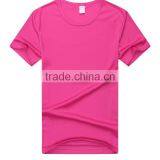 Factory Price Round Neck Cheap Plain Dyed Cotton Fitted T-shirts thumbnail-1