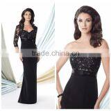 Black Lace Long Sleeve Evening New Model Women Dress thumbnail-1