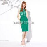 Maxnegio Formal Ladies Official Green Dresses thumbnail-4