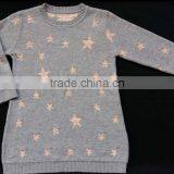 Children Thick Long Dress Sweaters With Stars All Over (BKNB23) thumbnail-1
