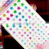 Custom Multi Mix Color Five Star Shape Self Adhesive Diy Gem Rhinestone Acrylic Sticker thumbnail-1