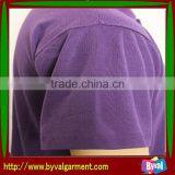 Wholesale Cheapest 200gsm Purple Pique Mesh USA Size Plain Classic Polo Shirt thumbnail-3