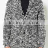 Super Soft Men Cropped Cashmere Cotton Cardigan thumbnail-1