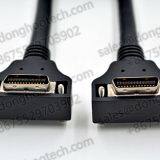 Right Angle Camera Link Cable MDR 26 Pin Overmolding With Screw Locking