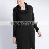 PLUS Cowl Neck Shift Dress thumbnail-1