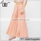Fancy Wide Trousers Solide Color Dress Pants for Women Panama Sets thumbnail-1