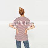 Wholesale T-shirts Cotton Women Short Sleeve T-Shirts Mid-long Style thumbnail-3