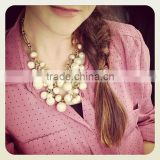 Alibaba Wholesale 2014 fashionable 14 inch artificial pearl necklace