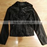 lady pu leather jacket/motorcycle blazer #PL8931