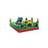 Custom Fire Retardant Childrens Blue Cat Inflatable Bouncy Castle for Playground