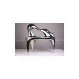 Stainless Steel, Resin Piano Shape Chair thumbnail-1