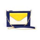 Real Leather Envelope Clutch Leather Crossbody Bags with Detachable Chain Strap