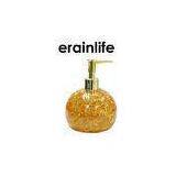 Transparent Resin Bathroom Soap Dispensers Elegant Gold Foil With Gold Pump thumbnail-1