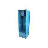 Vertical Blue Welded Perforation Steel Locker With 1 , 2 , 3 , 4 , 5 , 6 Tier