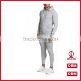 custom plain cotton skinny tracksuit wholesale men sports gym tracksuit slim fit